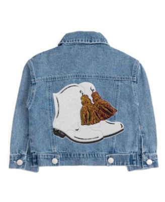 Girls' Mardi Boots Sequin Patch Denim Jacket - Little Kid, Big Kid