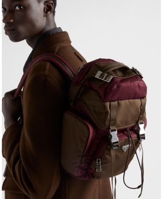 Re-Nylon and Saffiano Leather Backpack