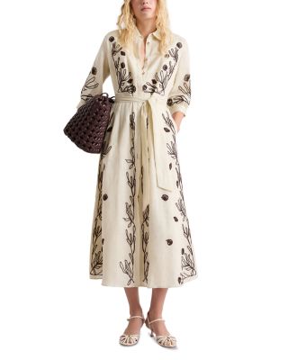 Banda Embroidered Linen Dress
