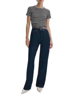 Logan High Rise Wide Leg Jeans in Dusk Rinse