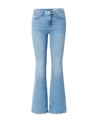 Peyton Mid Rise Bootcut Jeans in Everglade