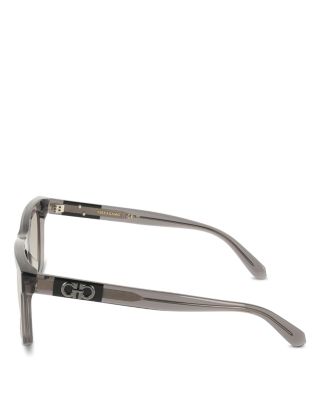 Color Block Keyhole Bridge Rectangular Sunglasses, 55mm