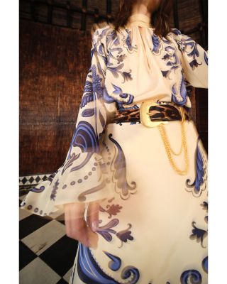 Leopard Print Leather Belt