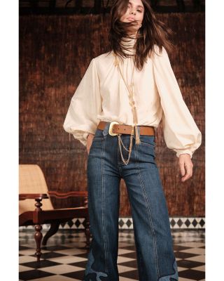 Leather Chain Trim Belt