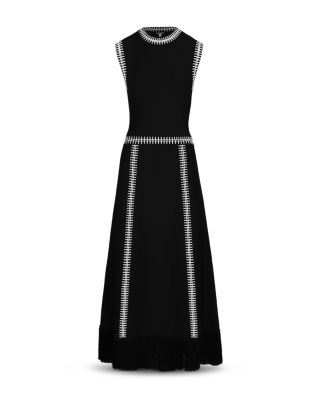 Holiday Fringe Hem Dress