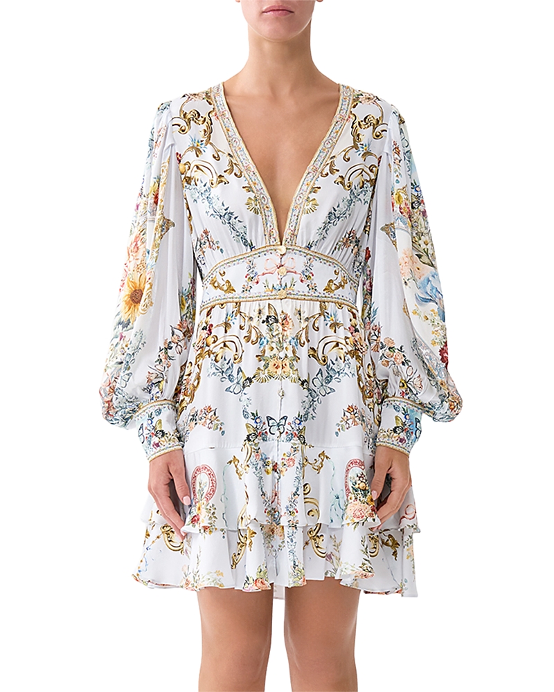 Camilla Button Front Frill Dress