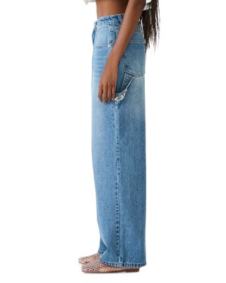 Sydnee High Rise Bootcut Jeans in Aruba Blue