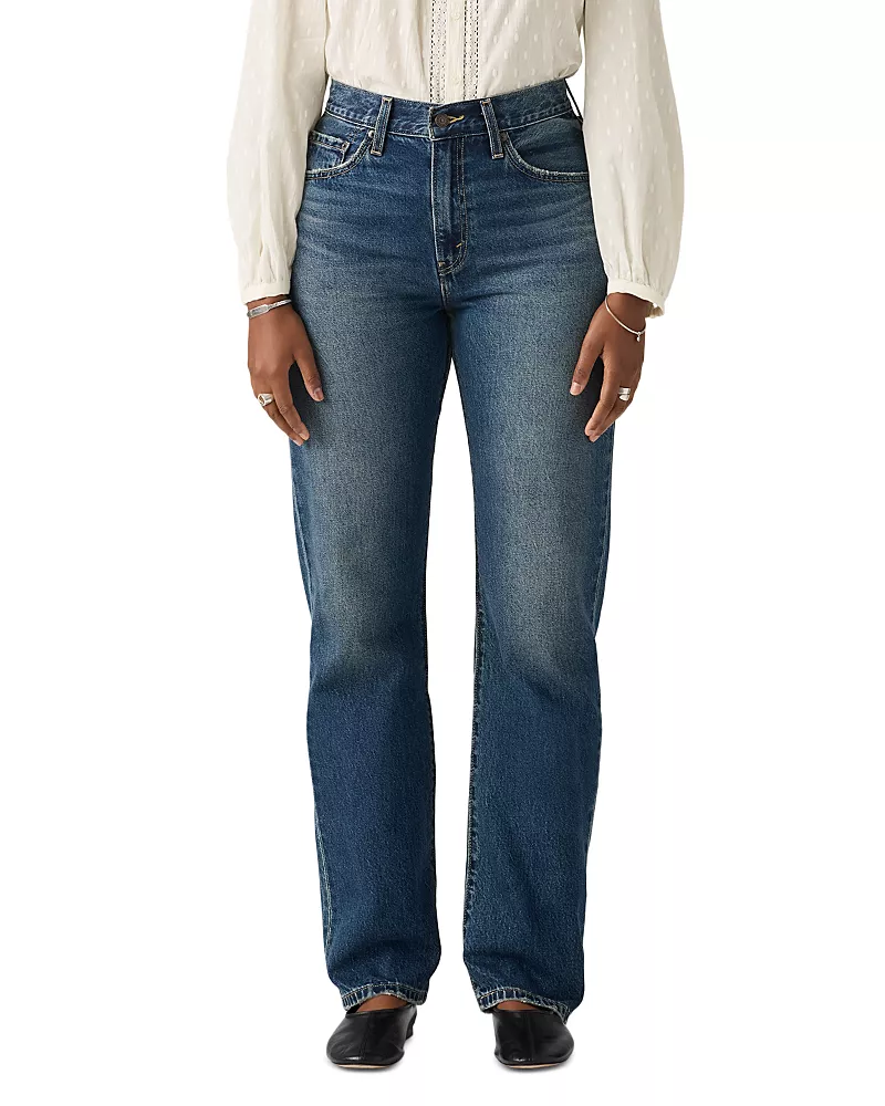Levi's Easy Dad High Rise Straight Leg Jeans in Free Lunch