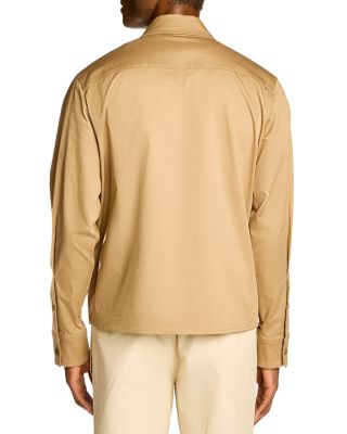 Cotton Blend Gabardine Shirt Jacket