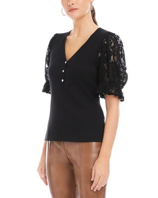 Tanya Lace Sleeve Top