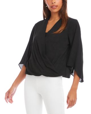 Drape Front Crossover Top