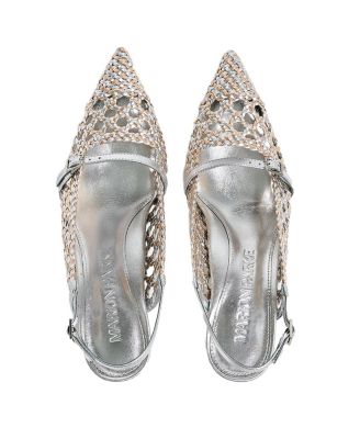  Women's Metallic Nappa Melissa Slingback Sandal