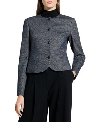 Herringbone Tweed Clean Jacket