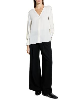 Silk Volume Sleeve Blouse