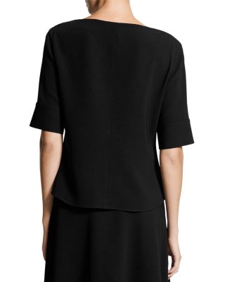 Short Sleeve Boatneck Top