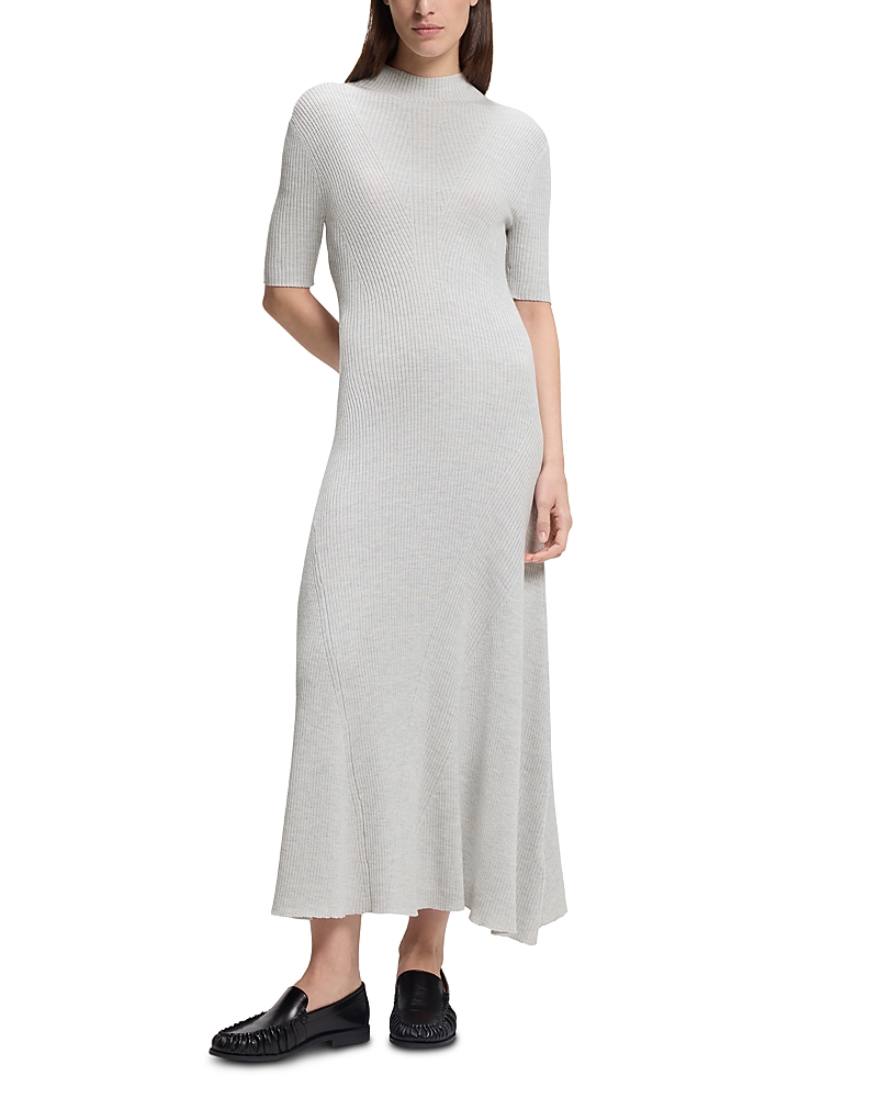 Boss Farie Ribbed Half Sleeve Dress