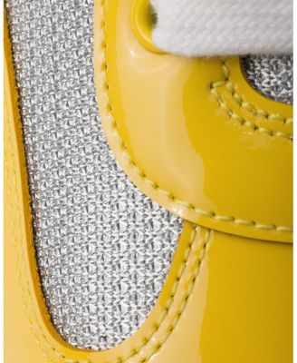 Men's America's Cup Sneakers Patent Leather and Technical Fabric in Yellow