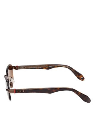 Rectangular Metal Sunglasses, 56mm