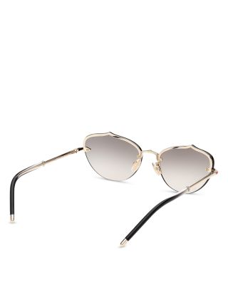 Geometric Metal Sunglasses, 59mm