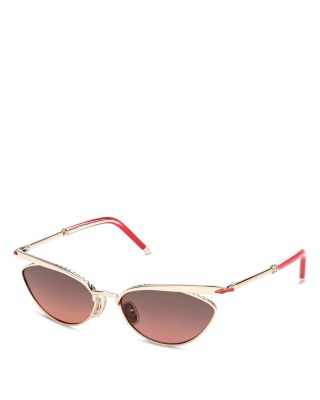 Geometric Metal Sunglasses, 56mm