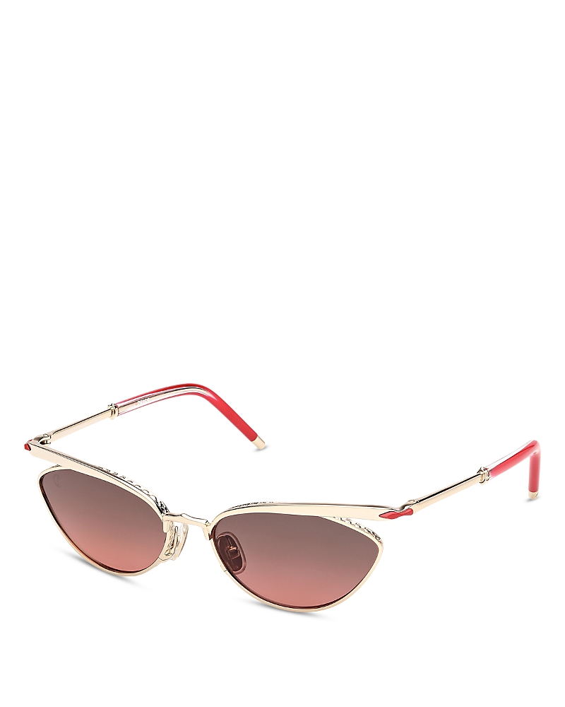 Christian Louboutin Geometric Metal Sunglasses, 56mm