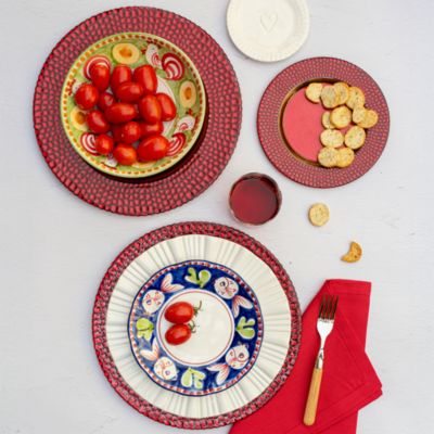 Pelli Glass Red Charger