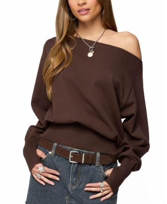 Off Shoulder Oversized Sweater