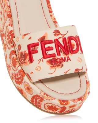 Women's Bandana Platform Slide Sandals 