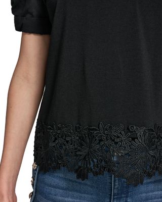 Lace Trim Tee
