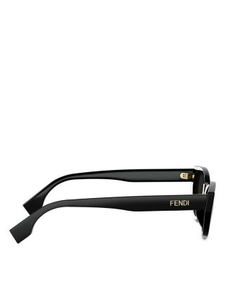 Lettering Oval Sunglasses, 51mm