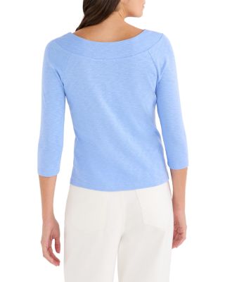 3/4 Sleeve Ballet Boat Tee