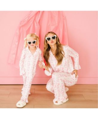  Women's Heart Floral Trellis Valentine's Day Lounge Set