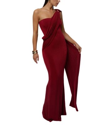  Golden Veil Maxi Dress