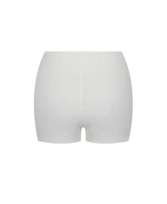  Sera Wool-Blend Ribbed Knit Mini Shorts