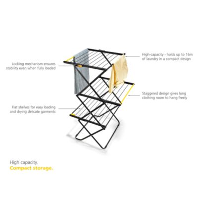 Airframe™ Max Clothes Drying Rack with Long Garment Hanging Rails