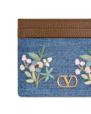 Vlogo Signature Denim Cardholder