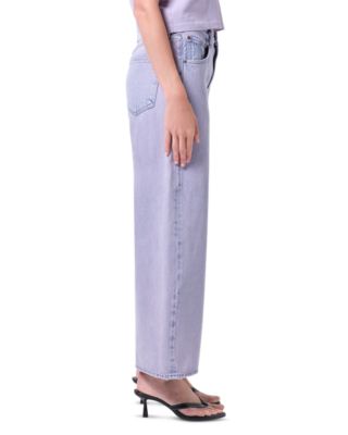 Low Curve High Rise Wide Leg Ankle Jeans in Aura