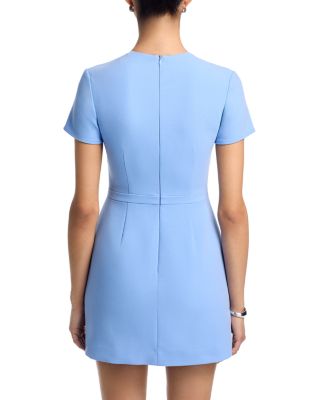 Whisper Square Neck Short Sleeve Mini Dress
