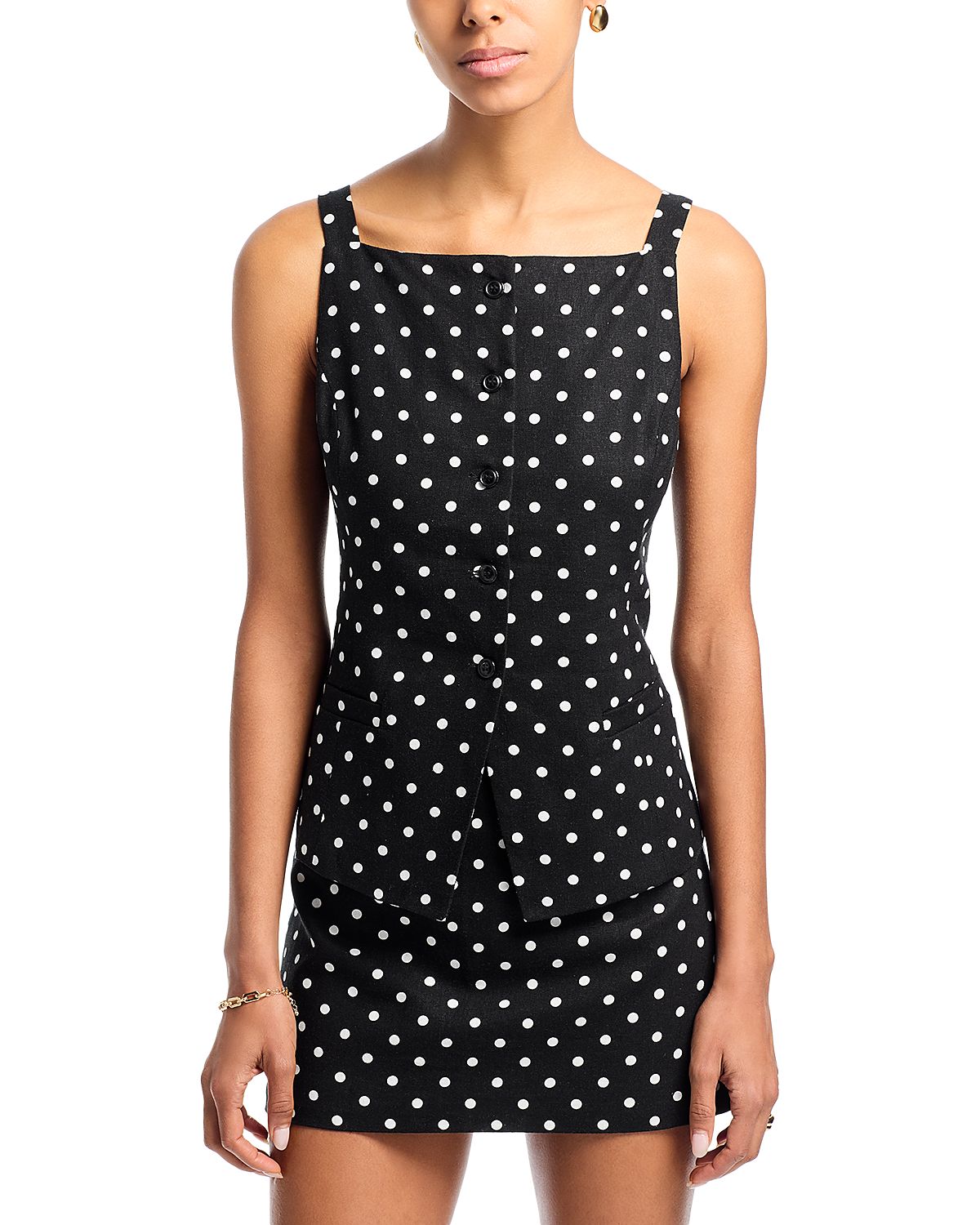 Wayf Joan Button Front Top