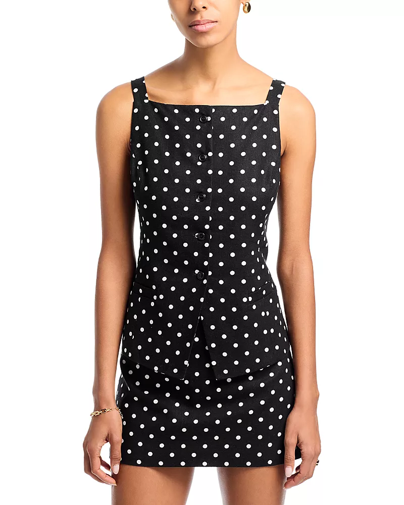 Wayf Joan Button Front Top