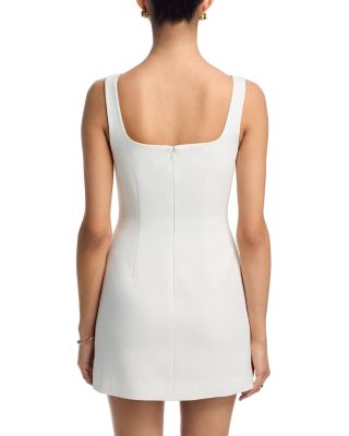 Azra Slit Front Twill Dress