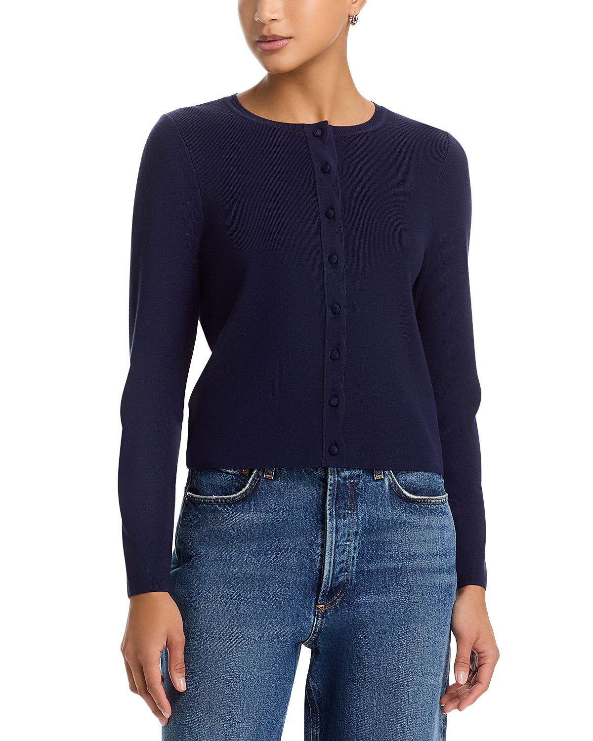 Aqua Scallop Cardigan - Exclusive