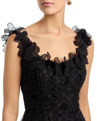 Organza Lace 3D Floral Dress