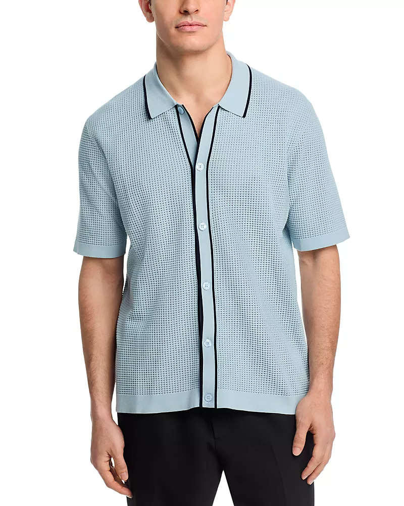 Orlebar Brown Roddy Waffle Knit Shirt