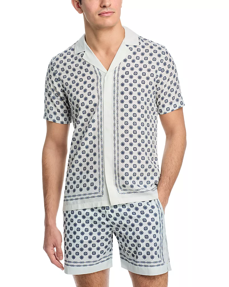 Orlebar Brown Maitan Luminis Printed Woven Shirt