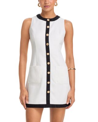 Shimmer Tweed Contrast Mini Dress - Exclusive