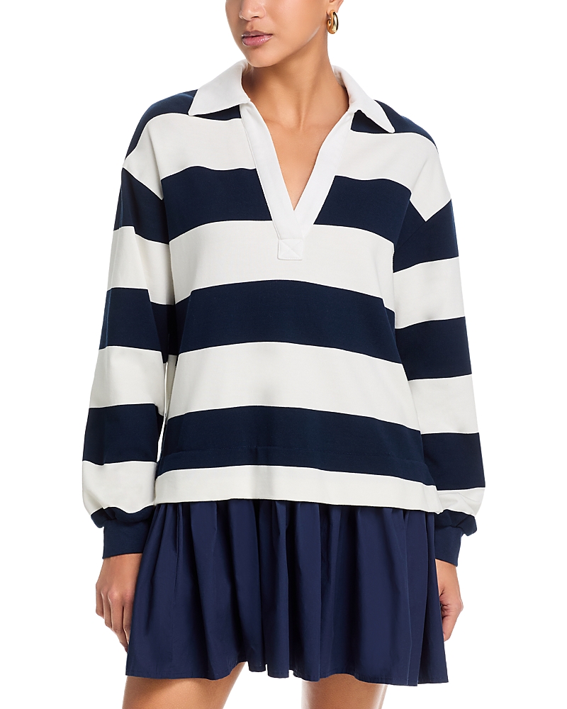 Aqua Rugby Stripe Poplin Mini Dress - Exclusive