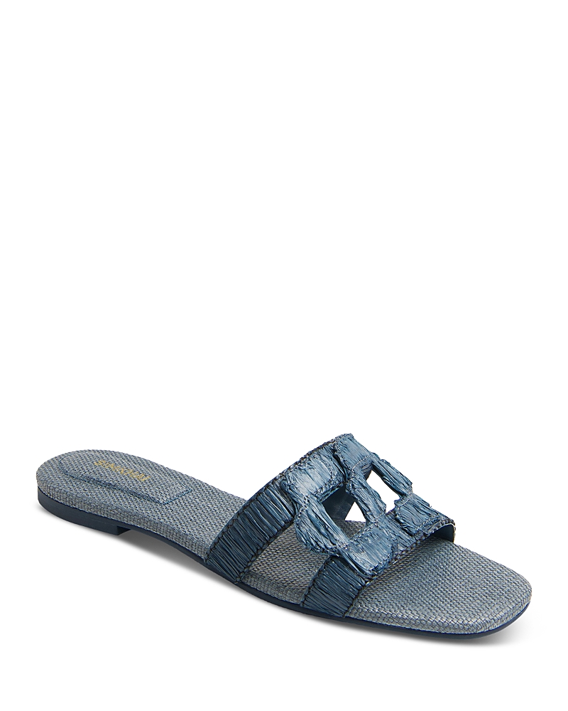 Simkhai Women's Monogram Raffia Sandals