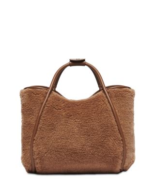 Marine Small Camel Blend Teddy Handbag