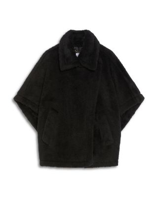 Tebe1 Alpaca, Wool & Silk Teddy Poncho Jacket